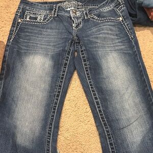 Maurices Dark Blue Boot Cut Jeans